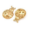 304 Stainless Steel Pendant Rhinestone Settings STAS-I363-11G-2