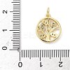 Brass Micro Pave Cubic Zirconia Pendants KK-S337-07G-B-3