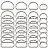 40Pcs 4 Styles Iron D Rings IFIN-SP0001-22P-1