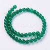 Natural Green Onyx Agate Beads Strands X-G-G583-8mm-11-2