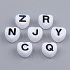 Opaque Acrylic Enamel Beads X-MACR-S273-37A-2