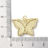 Brass Micro Pave Clear Cubic Zirconia Pendants KK-C045-03A-G-3