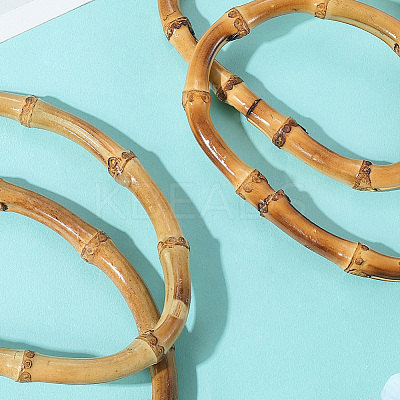 4Pcs 2 Styles D-Shaped Bamboo Bag Handles FIND-BBC0004-38-1