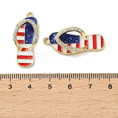 Independence Day Alloy Enamel Pendants ENAM-I069-01G-07A-1
