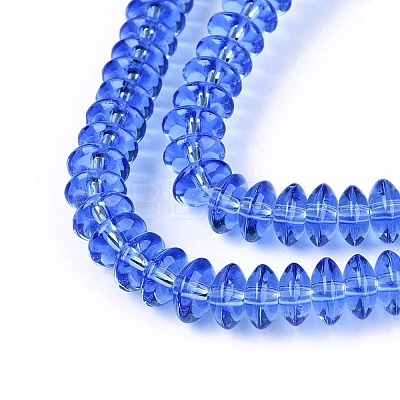 Transparent Glass Beads Strands GLAA-Q113-02A-A08-1