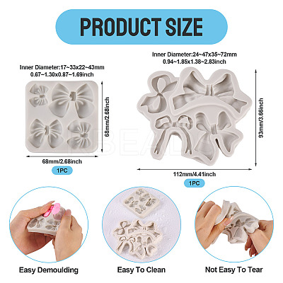 2Pcs 2 Styles Silicone Molds SIMO-TA0001-11-1