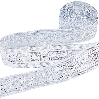 7M Flat Ethnic Style Polyester Ribbons OCOR-WH0003-010B-1