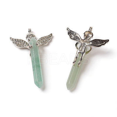 Natural Green Aventurine Big Pendants G-F586-A01-1