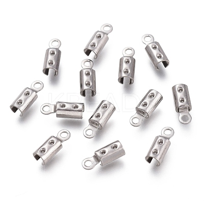 Tarnish Resistant 304 Stainless Steel Folding Crimp Ends STAS-O130-03B-1