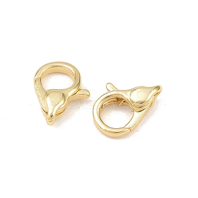 Brass Lobster Claw Clasps KK-Z132-05G-1