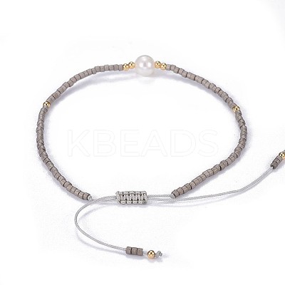 Adjustable Nylon Cord Braided Bead Bracelets LS-BJEW-P256-B01-1