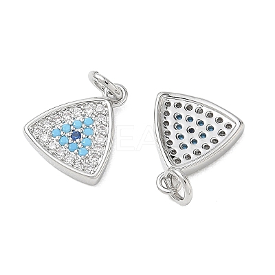 SHEGRACE Brass Colorful Cubic Zirconia Pendants XGRQ3K375-520P-1