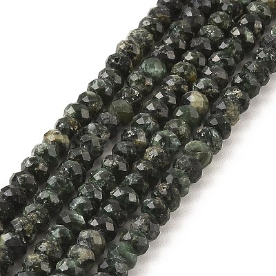 Natural Seraphinite Beads Strands G-K376-E06-4x6mm-1