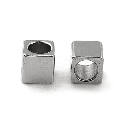 Non-Tarnish 201 Stainless Steel Cube Beads STAS-P319-12P-1