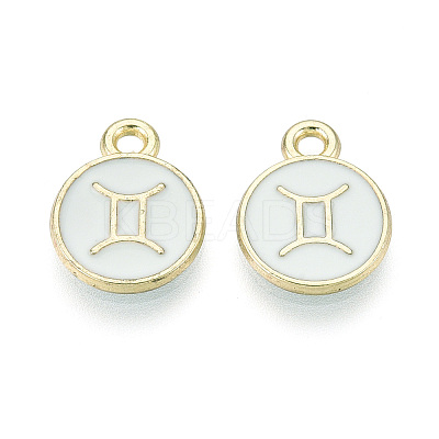 Alloy and Enamel Charms ENAM-T021-28K-1