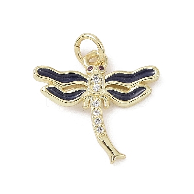 Brass Micro Pave Cubic Zirconia Pendants KK-L209-062G-01-1