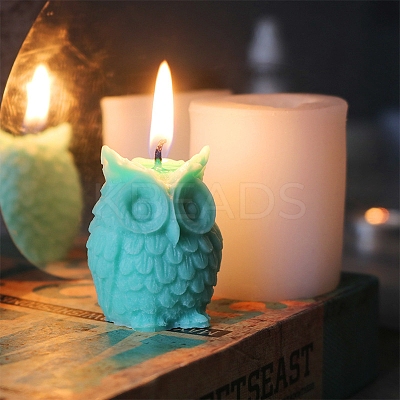 Owl Shape Candle DIY Food Grade Silicone Mold PW-WG70504-01-1