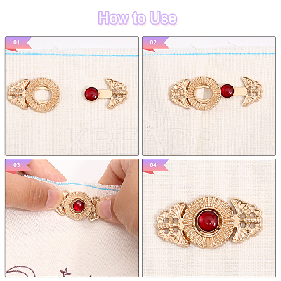 12 Sets 12 Styles Butterfly Flower Bird Alloy Snap Lock Clasps FIND-CA0007-22-1