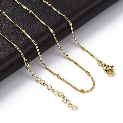 Rack Plating Brass Satellite Chain Necklaces for Women NJEW-A035-01G-1