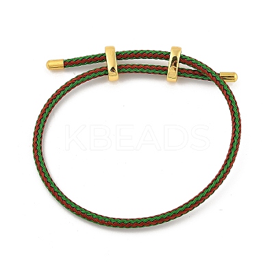 Braided Steel Wire Bracelets Making BJEW-H610-02G-34-1