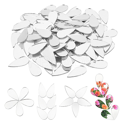 500Pcs Teardrop Glass Cabochons DIY-OC0011-79-1