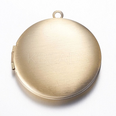 Brass Locket Pendants X-KK-N0116-078AB-1