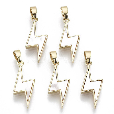 Natural Freshwater Shell Pendants KK-R112-019-NF-1