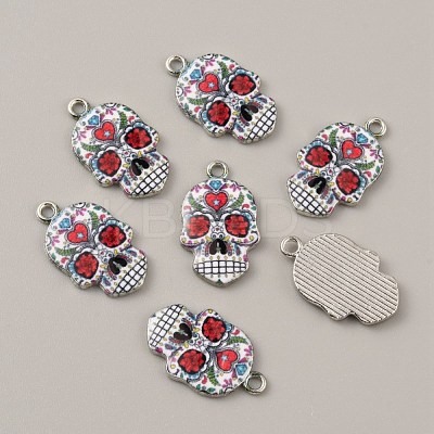 Alloy Enamel Pendants FIND-CJC0015-09F-1