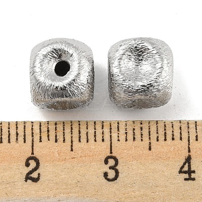 Brass Textured Beads KK-P258-04B-P-1