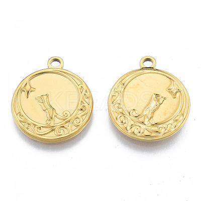 Ion Plating(IP) 201 Stainless Steel Pendants LS-STAS-N098-188LG-1