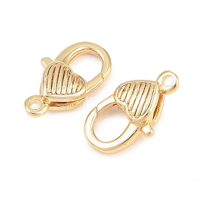 Brass Lobster Claw Clasps KK-H287-08E-G-1