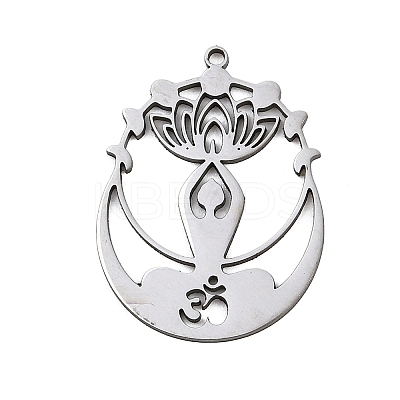 201 Stainless Steel Pendants LS-STAS-Z155-06P-1