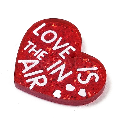 Valentine's Day Printed Opaque Acrylic Pendants FIND-D283-11A-1