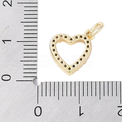 Rack Plating Brass Clear Cubic Zirconia Pendants KK-Z060-02G-01-1