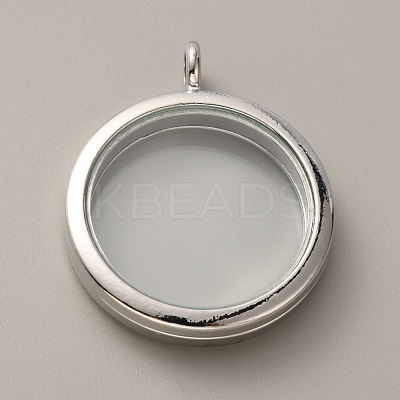 Alloy Crystal Rhinestone Locket Pendants FIND-WH0061-78P-1