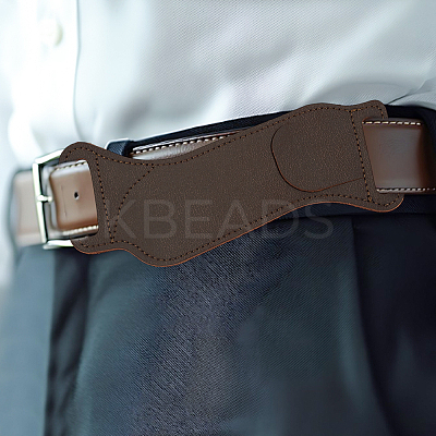 Wave Shaped Cowhide Knife Sheaths AJEW-WH0314-618-1