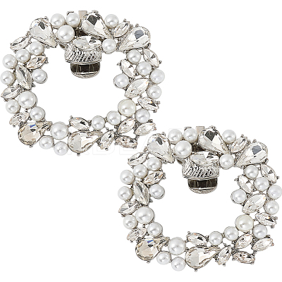 2Pcs Alloy Shoe Buckle Clips FIND-GF0006-04P-1