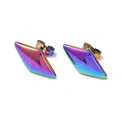Ion Plating(IP) 304 Stainless Steel Stud Earring for Women EJEW-I285-22MC-1