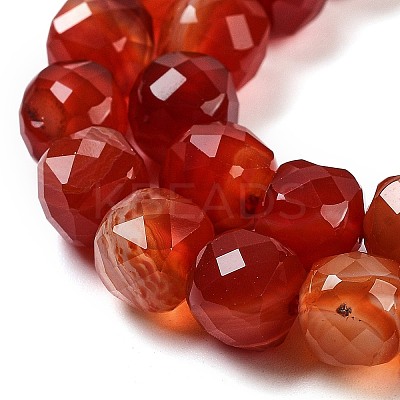 Natural Agate Dyed Beads Strands G-H028-A08-02-1