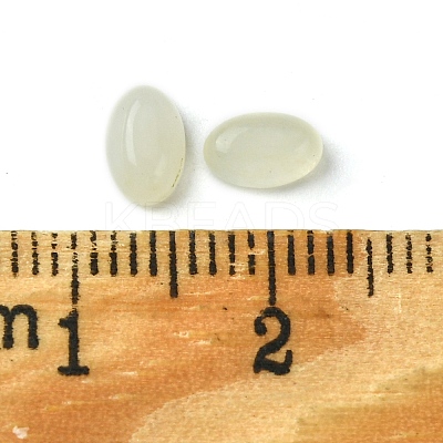 Natural White Jade Cabochons G-A094-01A-33-1
