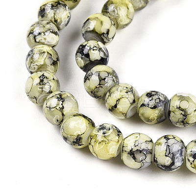 Baking Paint Glass Beads X1-DGLA-N003-6mm-A04-1