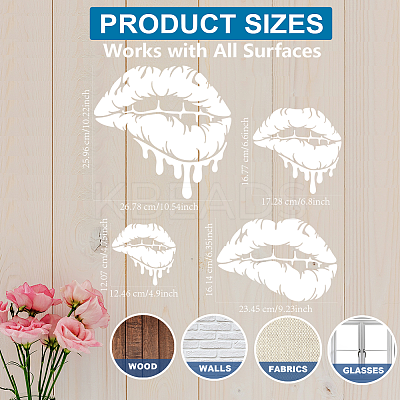 1 Set PET Hollow Out Drawing Painting Stencils DIY-MA0005-22B-1