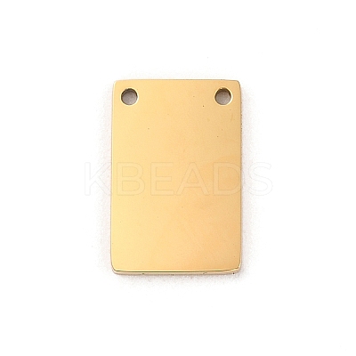 Ion Plating(IP) 304 Stainless Steel Mirror Polished Finish Stamping Blank Tag Charms STAS-K270-37G-1