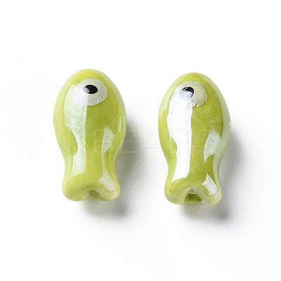Handmade Porcelain Beads X-PORC-T007-06B-1