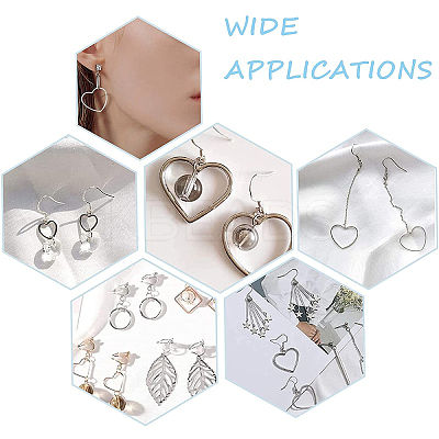 Heart Drop Earring DIY Making Kit DIY-UN0003-03-1