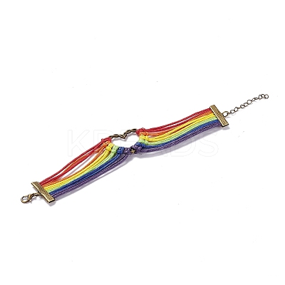 Rainbow Pride Bracelet LS-BJEW-F424-02-1
