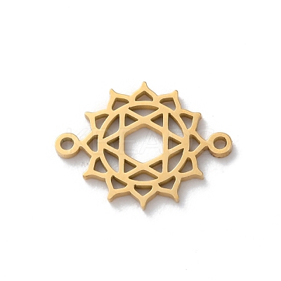 304 Stainless Steel Hollow Chakra Links STAS-S149-05E-1