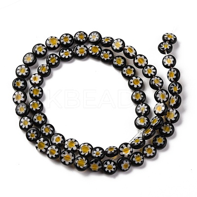 Handmade Millefiori Lampwork Beads Strands LAMP-G164-11I-1