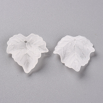 Autumn Theme Transparent Frosted Acrylic Pendants PAF002Y-14-1