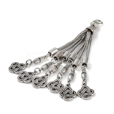 Tibetan Style Alloy Curb Chain Tassel Big Pendants LS-FIND-K013-01AS-07-1
